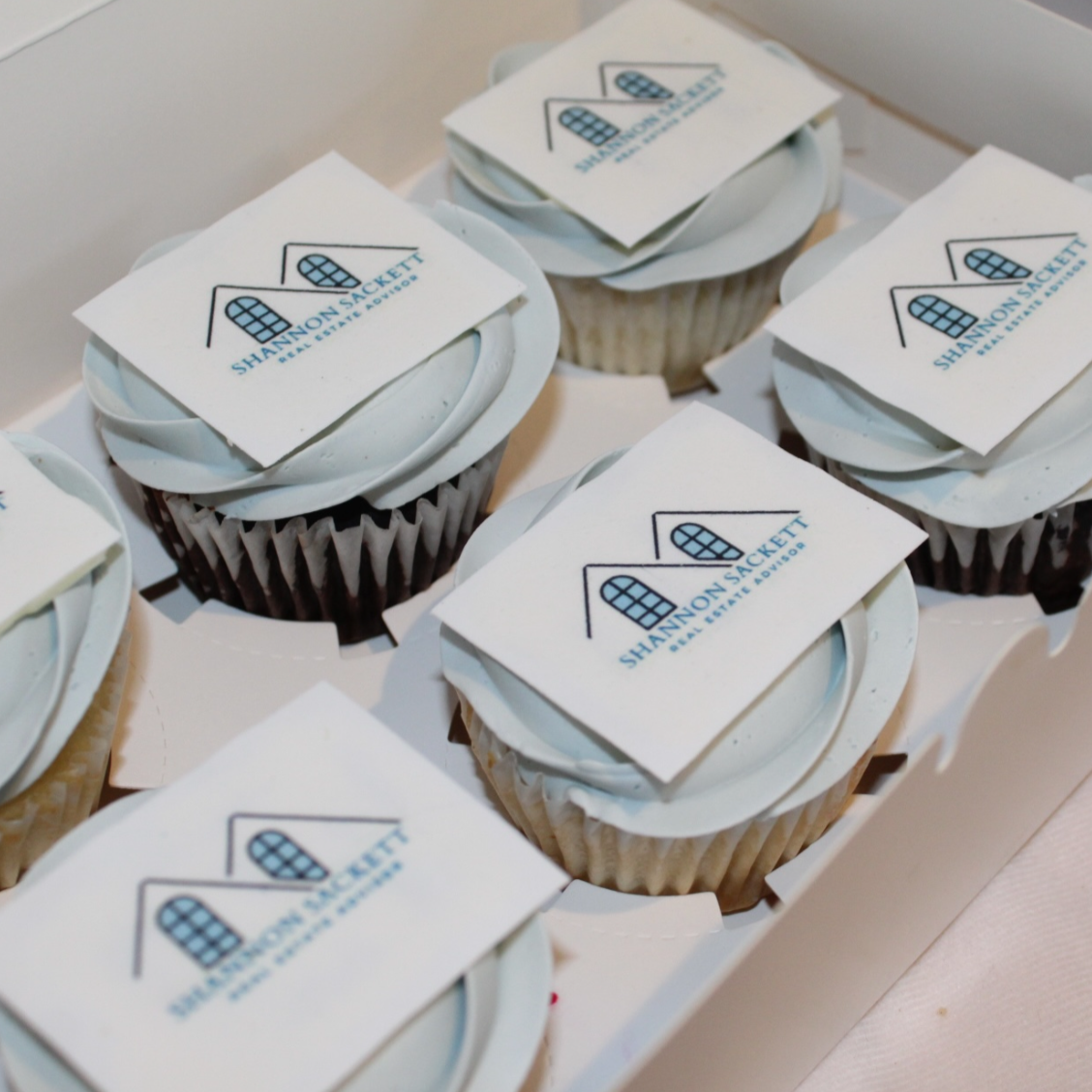 Corporate Logo Cupcakes